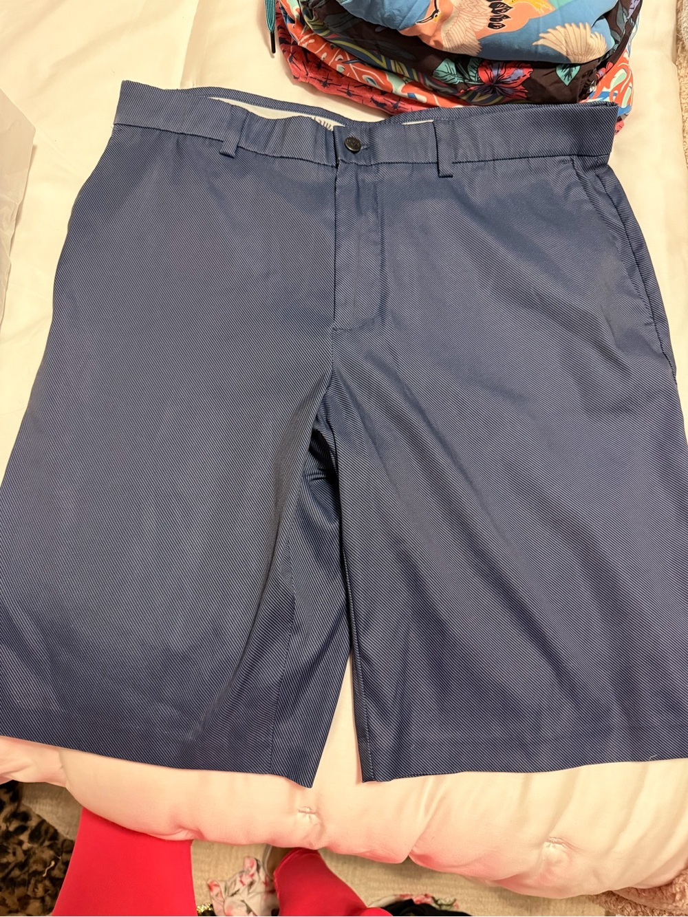 Callaway Men's Blue Flat-Front Performance Golf Shorts